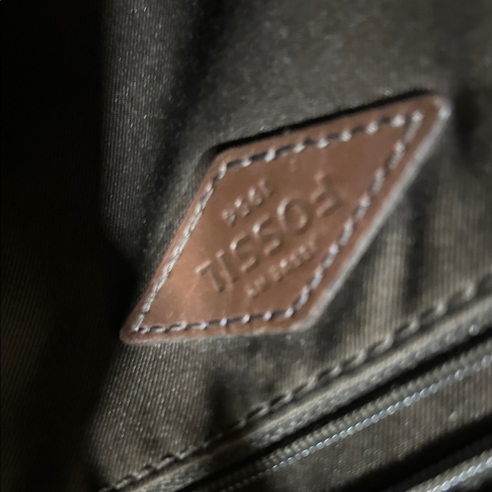 Fossil Black and Brown Messenger Bag - Picture 6 of 7